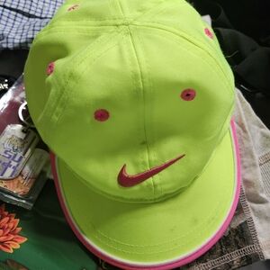 Nike Neon Green Cap with Pink Details